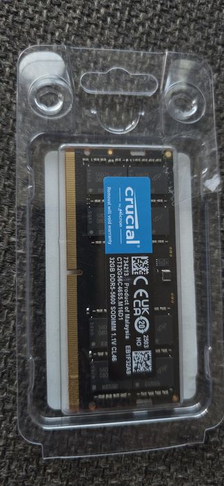 RAM Memorie Sodimm Crucial Ddr5 5600Mhz noi sigilate