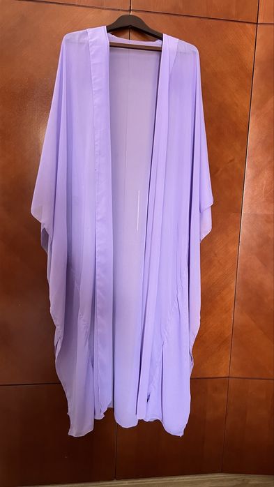 Rochie arabeasca/ abaya / cardigan lung mov