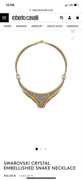 Колие Roberto Cavalli Swarovski Crystals