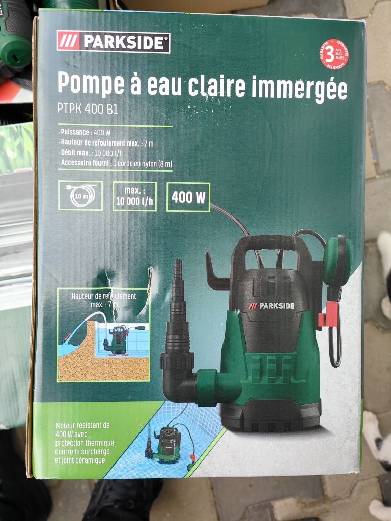 Pompa submersibila pentru apa curata PARKSIDE PTPK 400 B1 400 W