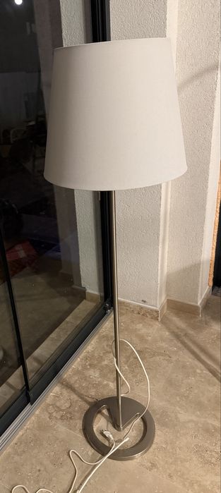 Lampadar, nichelat alb ,