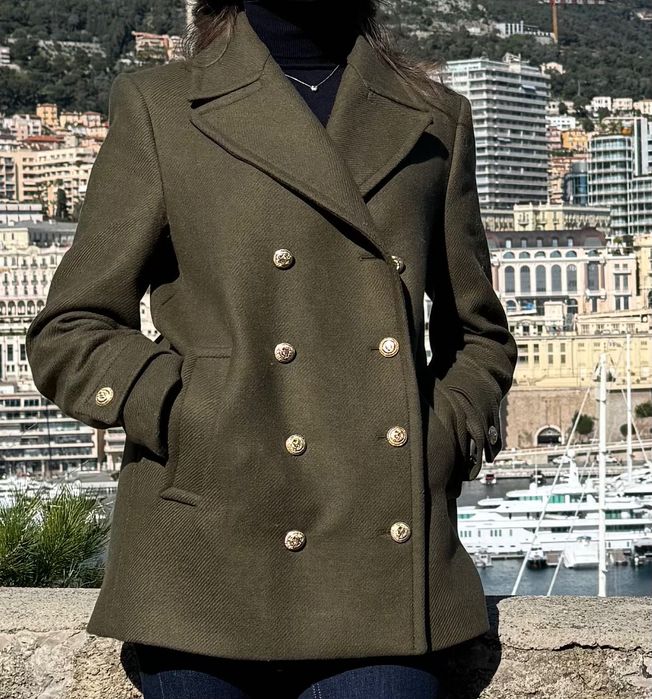 Zara Вълнено палто