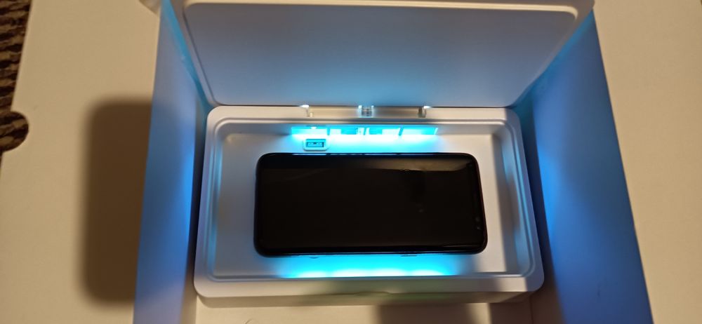 sterilizator uv albastru-alb