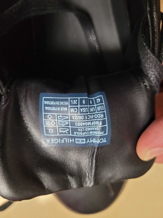 Tommy Hilfiger sneakers din piele PREMIUM CUPSOLE GRAINED LTH