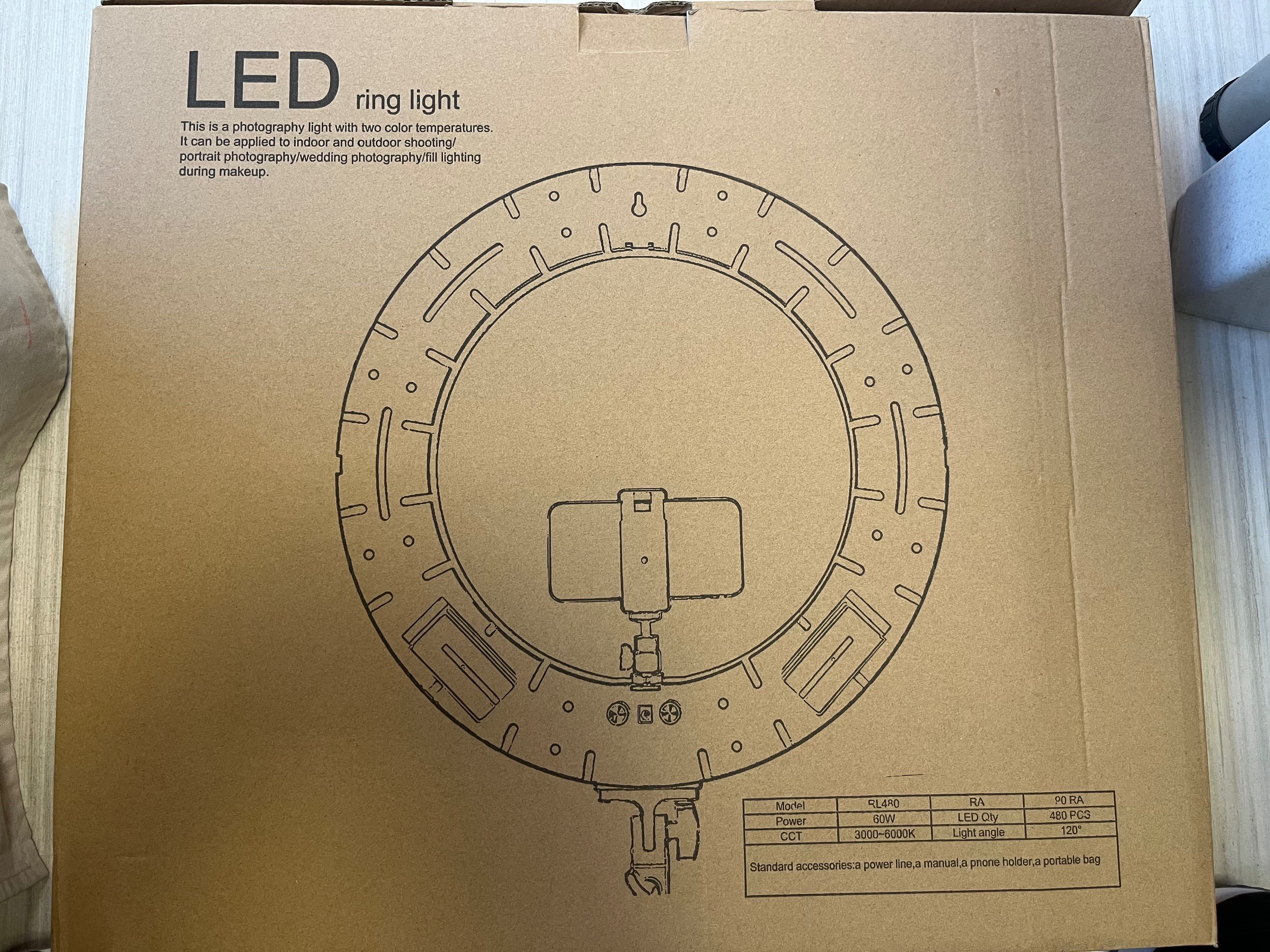 Професионална LED RING - Студийна лампа КАТО НОВА