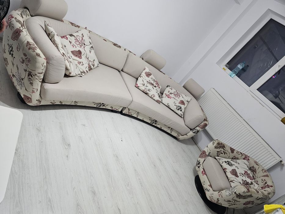 Canapea Havana + Fotoliu rotativ bonus