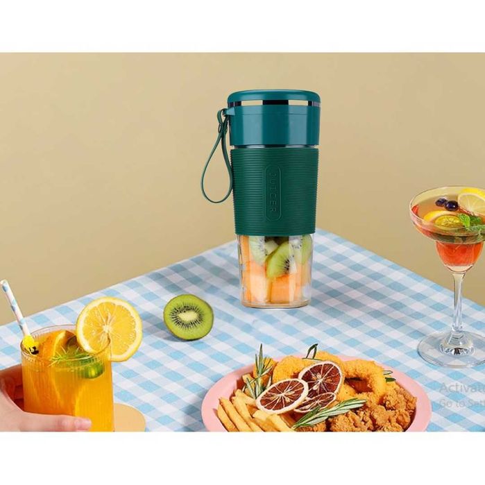 Mini Blender Electric, Incarcare USB, Compact, 6 Lame 3D, 18.000 RMP