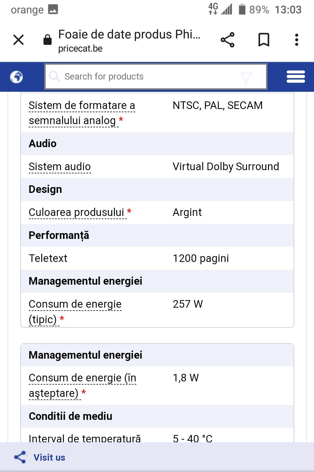 Televizor philips