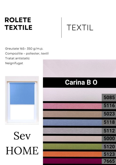Rolete textile simple București