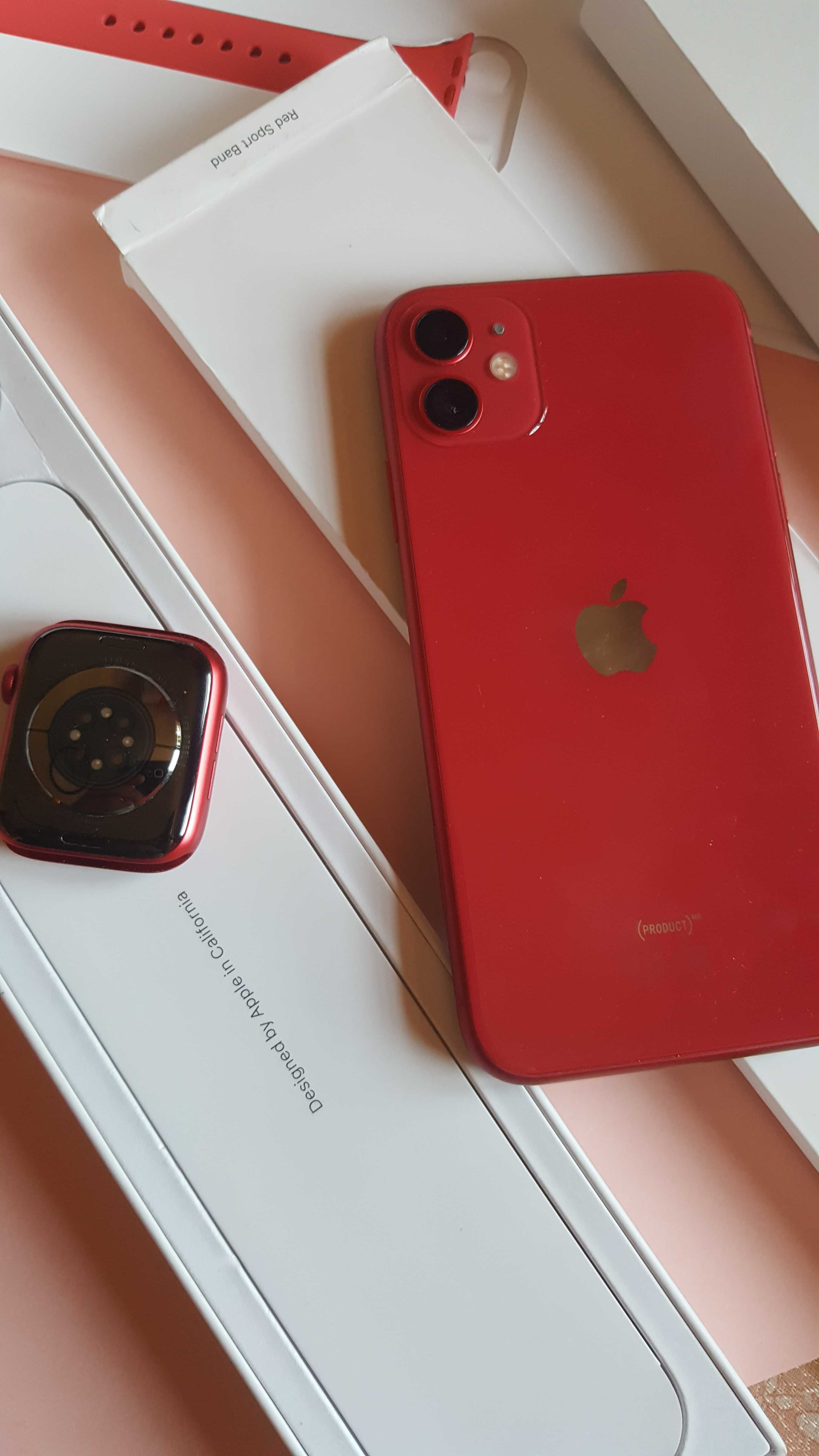 Iphone 11 & Apple watch 6 44mm GPS+Cellular RED