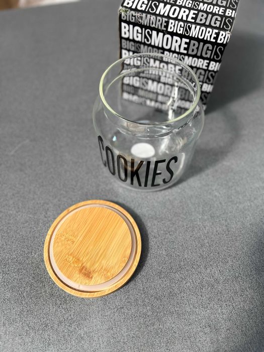 Villa d'Este Home – Стъклен буркан за бисквити 1.9 л с капак от бамбук