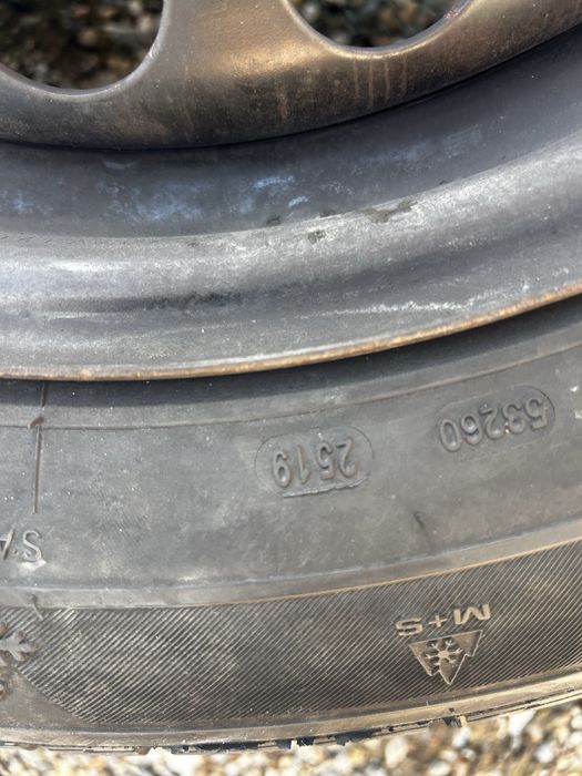 Jante 5x115 r16, cu cauciucuri de iarna 205/60/16