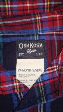 Детска Риза с дълъг ръкав Osh Kosh Bgosh