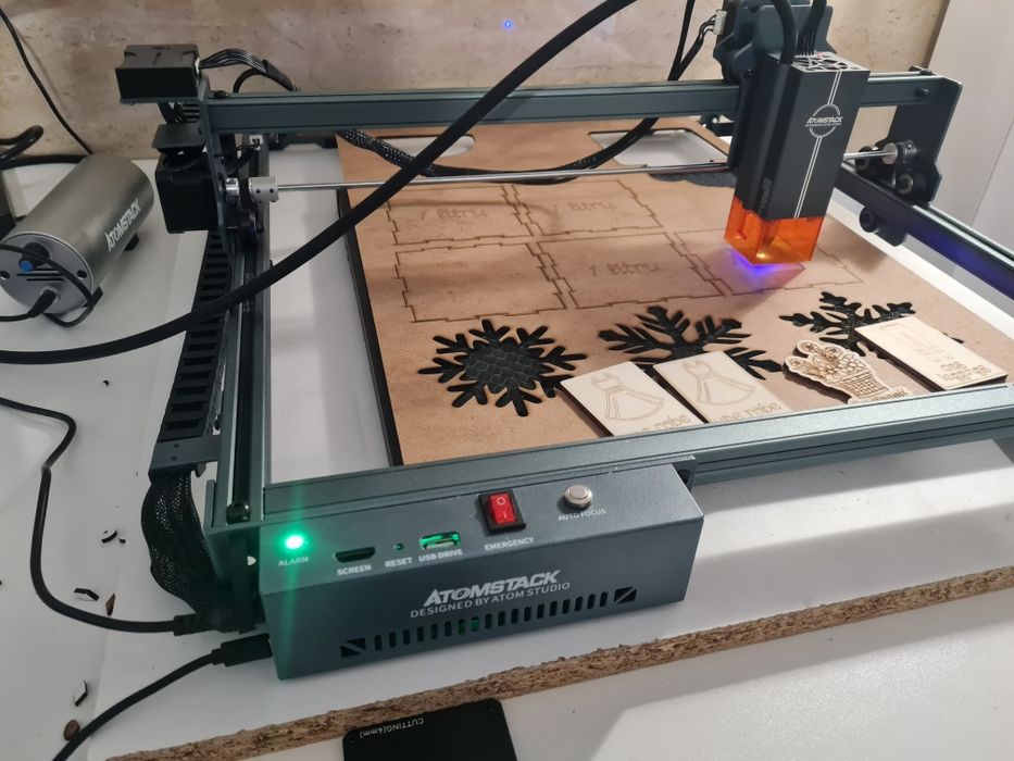 Vand laser gravat AtomStack A20 Pro V2 - 12W optic