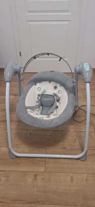 Leagan electric RicoKids cu melodii + Perna contra plagiocefaliei