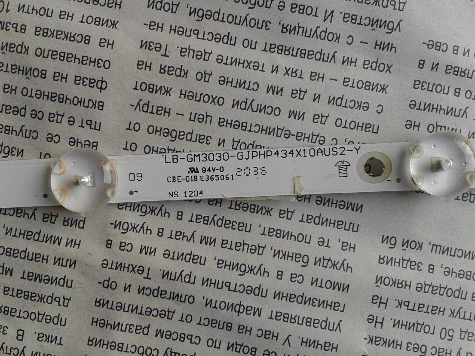 Продавам подсветка и платки  за Philips 43PUS7505/12