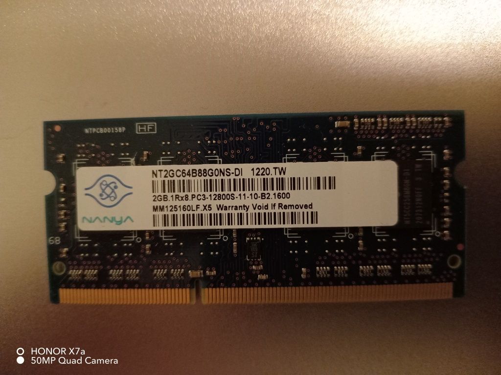 Memorie laptop 2G DDR3 frecventa1600