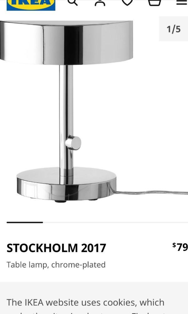 Lampa veioza de masa ikea stockholm 2017 sigilata