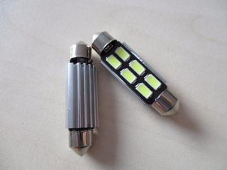 42мм и 36мм -LED крушка FESTOON - 6 SMD - Canbus - Без грешки