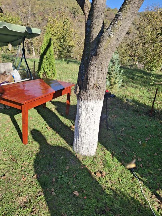 Vand masă din lemn masiv pt. terase sau living