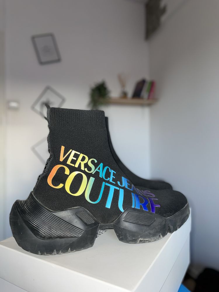 VERSACE JEANS COUTURE sneakersi unisex tip șosetă