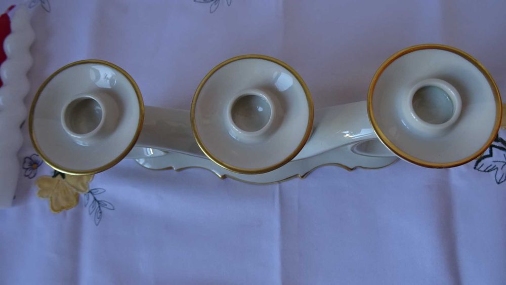 Красив винтидж свещник, Gerold Porzellan Bavaria Tettau.