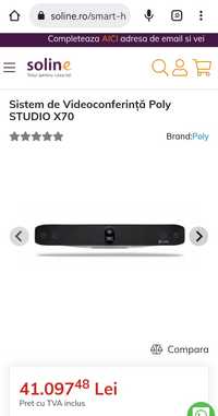 Sistem de Videoconferință Poly STUDIO X70,SIGILAT