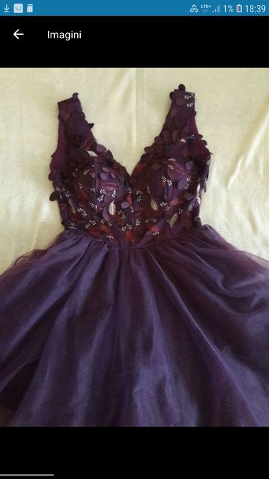 Rochie de majorat/ocazie/nunta/banchet mov, mar M