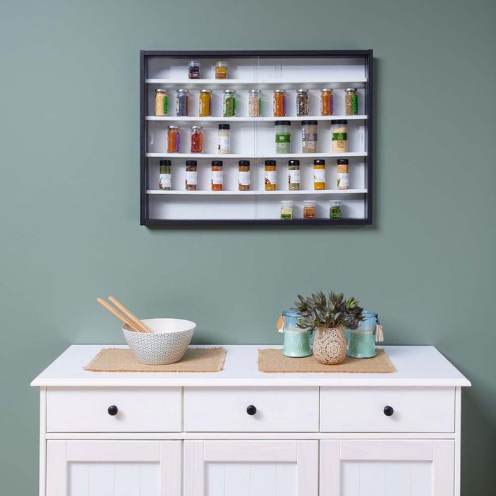 Колекционерска витрина в черен цвят