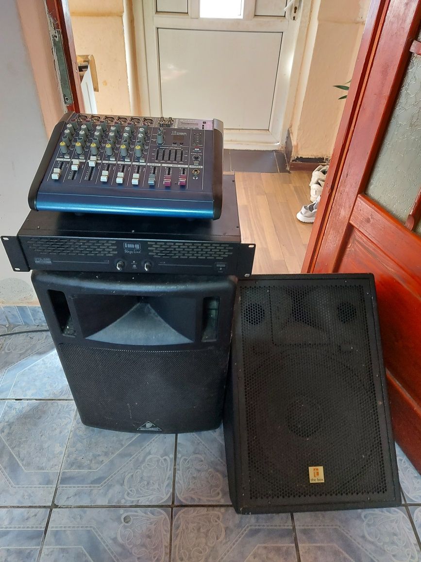 Mixer WVNGR 16DSP+Putere+Boxe Pasive Set pt.Evenimente