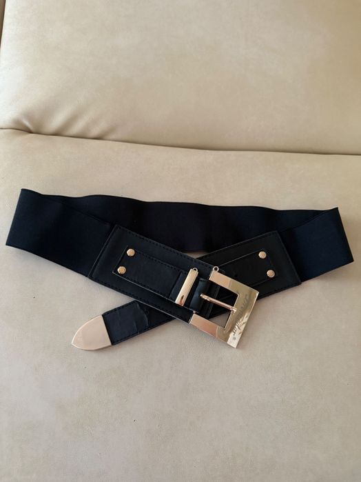 Колан черен ластичен