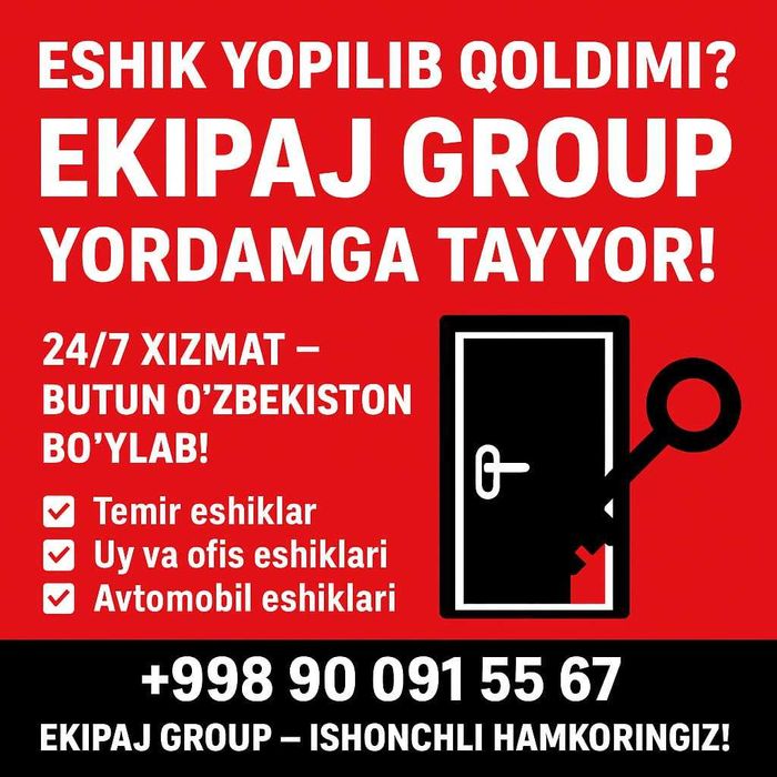 quluf ochish xizmati 24/7