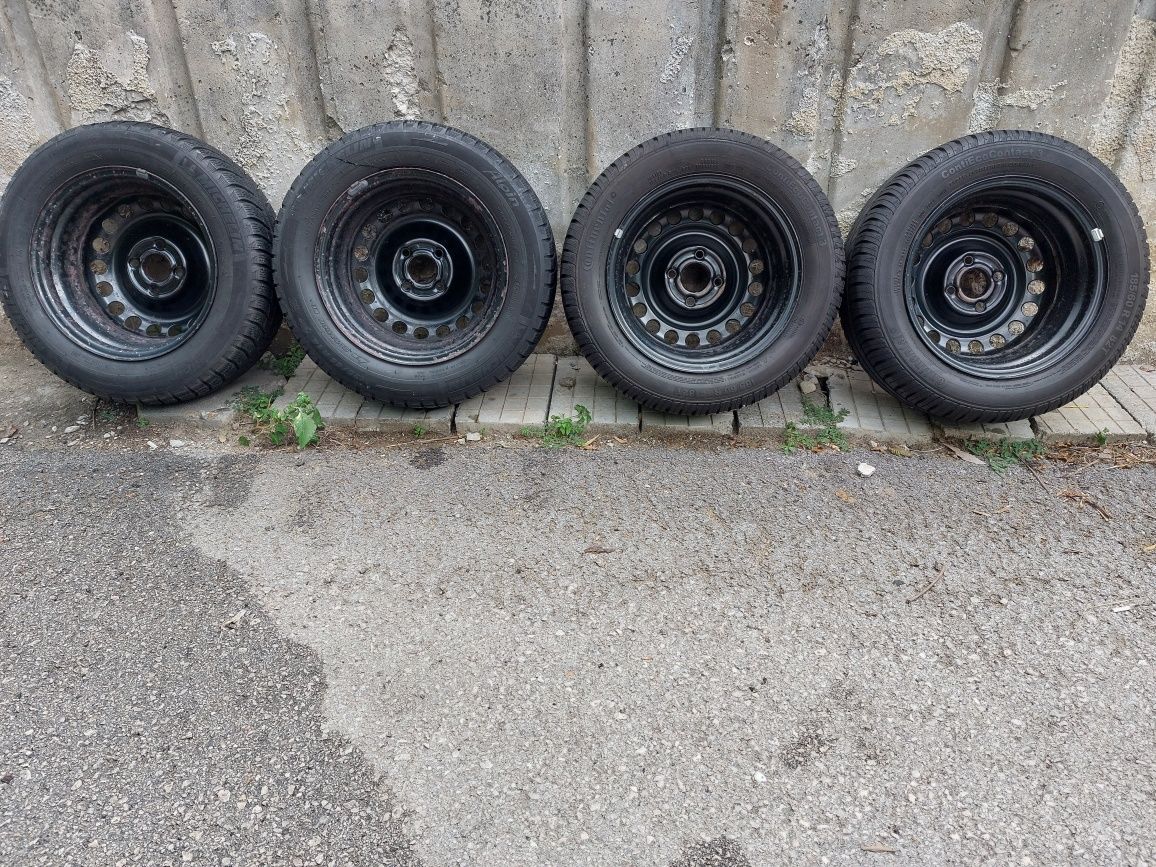 4 броя железни джанти 14" 4×100  за Opel