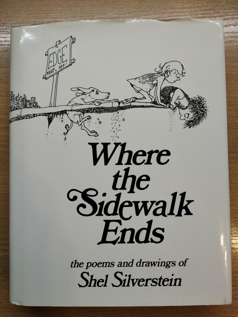 Книга на английском, стихи, Shel Silverstein "Where the sidewalk ends"