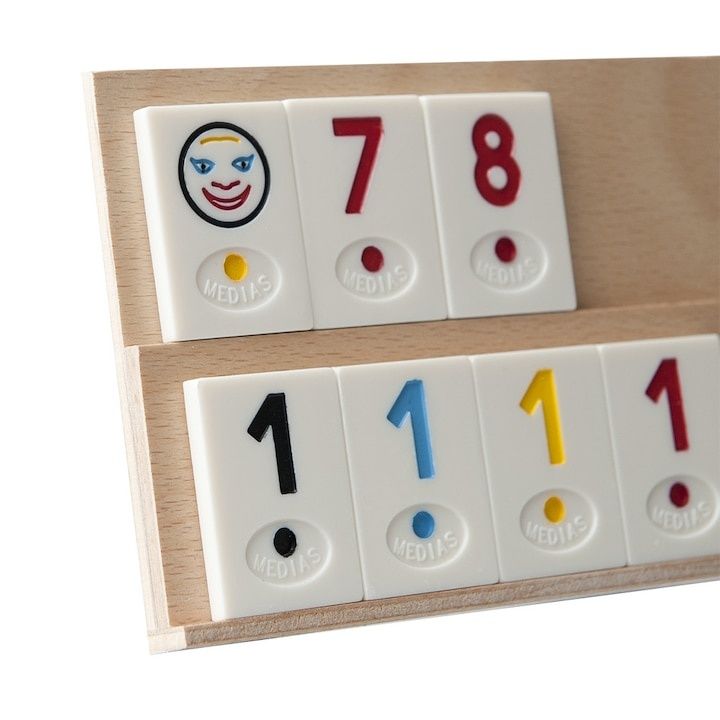 Joc Rummy Medias Origina piese piatral cu Certificat Conformitate.  At