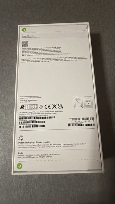 Iphone 17 PRO Max 512GB Cosmic Orange Nou/Sigilat