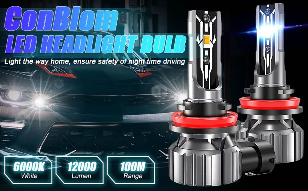 H8 H9 H11 LED Крушки за Фарове 12V 70W 6000K Ксенонови Бели