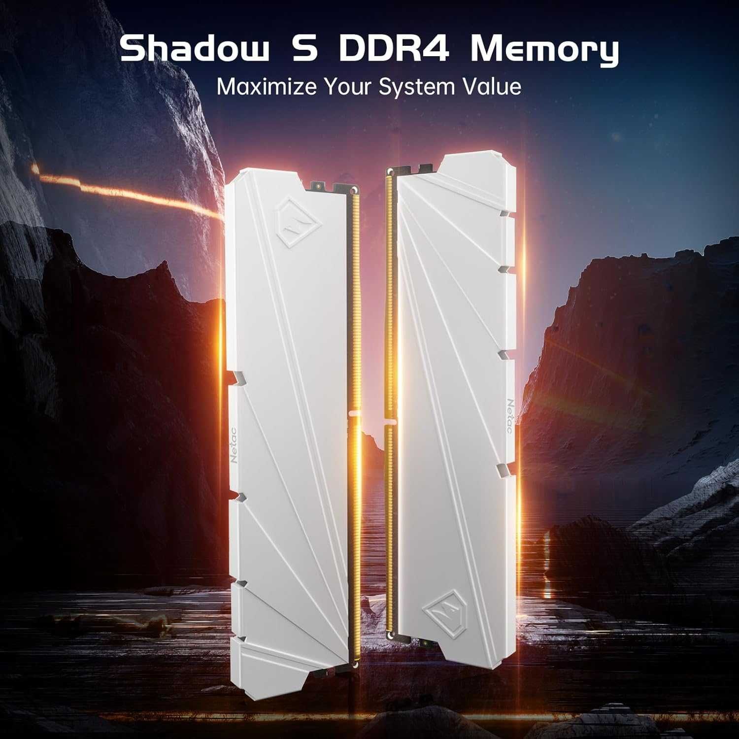 Netac DDR4 3200MHz 32GB(2 X 16GB) 2-в-1 RAM памет за настолен компютър