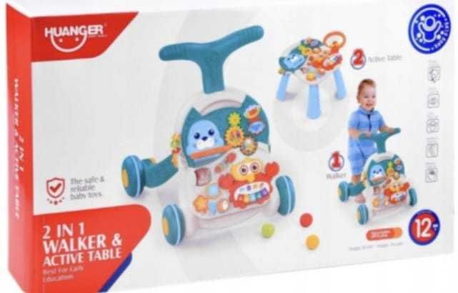 Antemergator 2 in 1 transformabil in Masuta cu activitati, 6 luni+