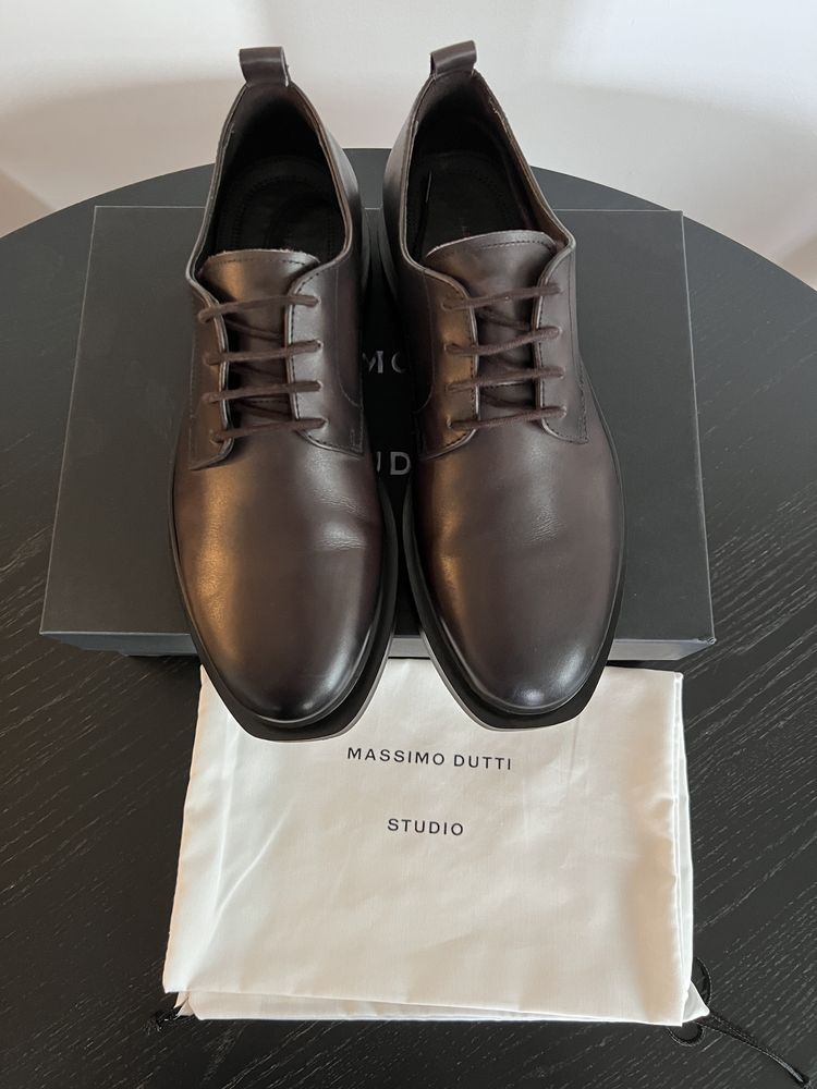 Pantofi Massimo Dutti Studio Brown