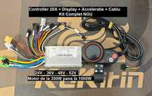 Controller 20A + Display Tf-100 + acceleratie, orice trotineta motor