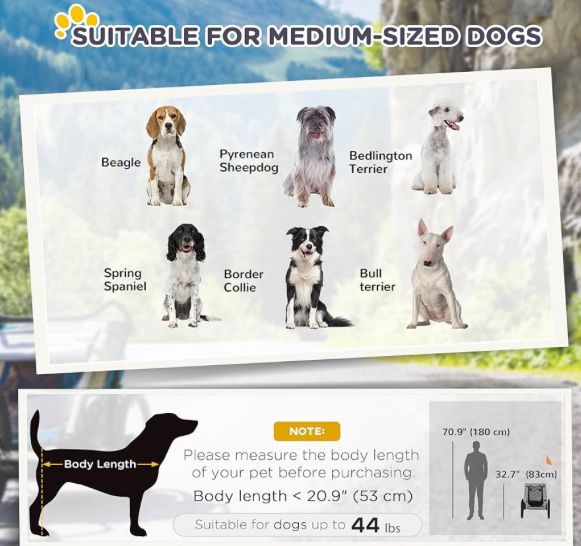 Велоремарке за кучета PawHut