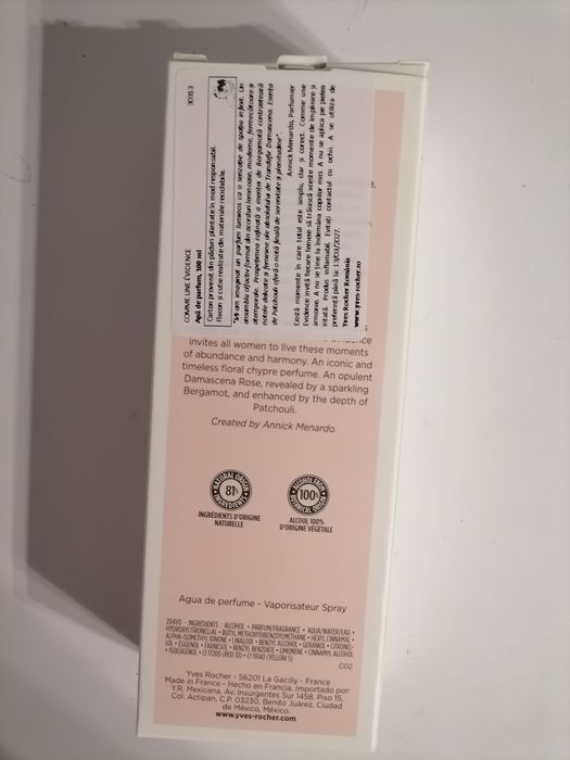 Parfum 100ml Yves rocher Comme une evidence