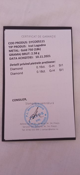 Inel logodnă cu pietre