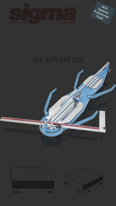 Sigma 125 cm art. 4EN Seria 4 NEX mașină de tăiat gresie