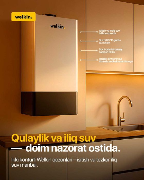 Котёл Двух Контурный Газовый Welkin