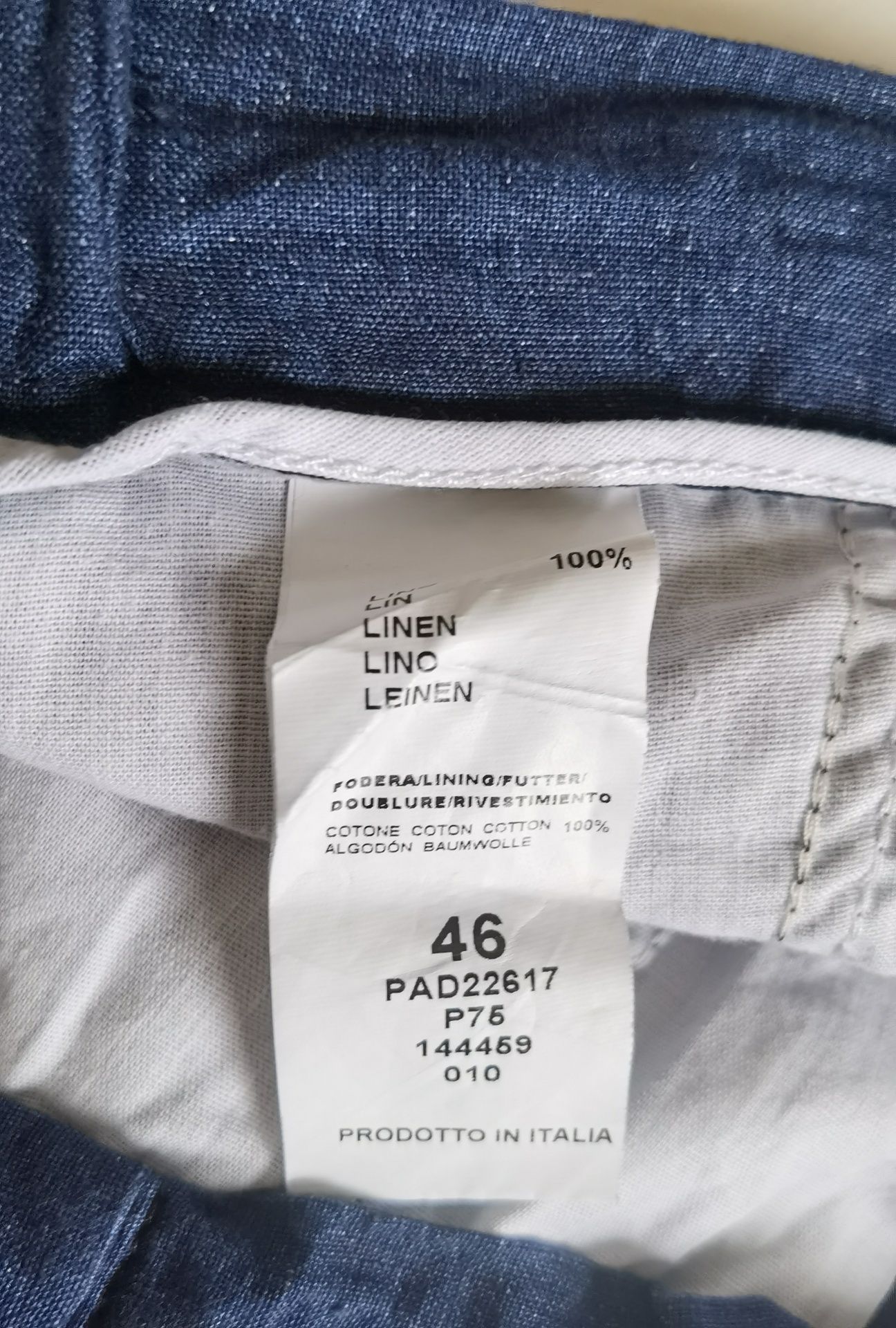 Pantaloni Bigotti 100% in, slim, bleumarin, marimea 46 (S) , noi