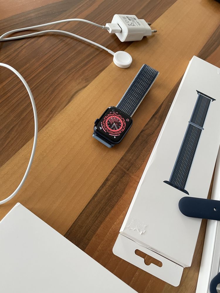 Apple watch seria 6, 44 mm blue alu Dp navy sport band GPS