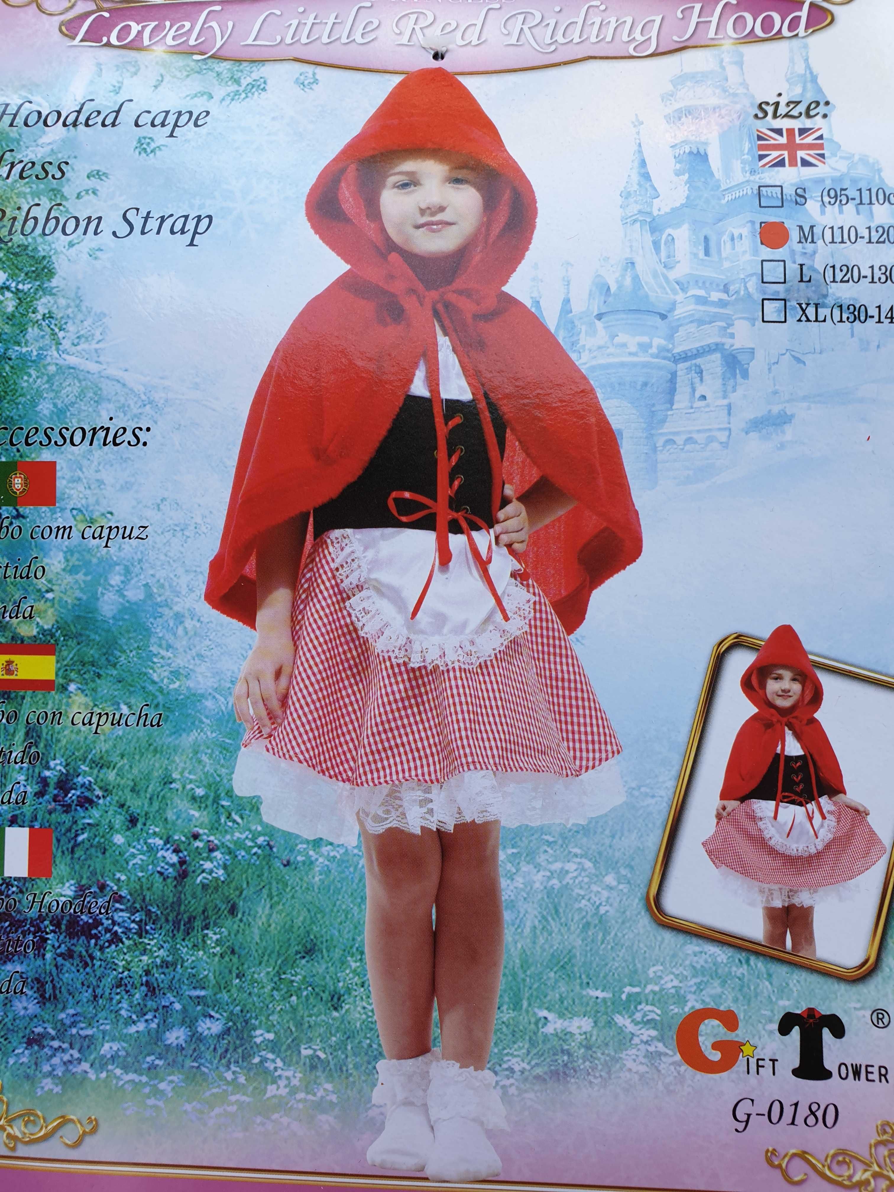Costum SCUFITA ROSIE rochie printesa regina alba ca zapada zana