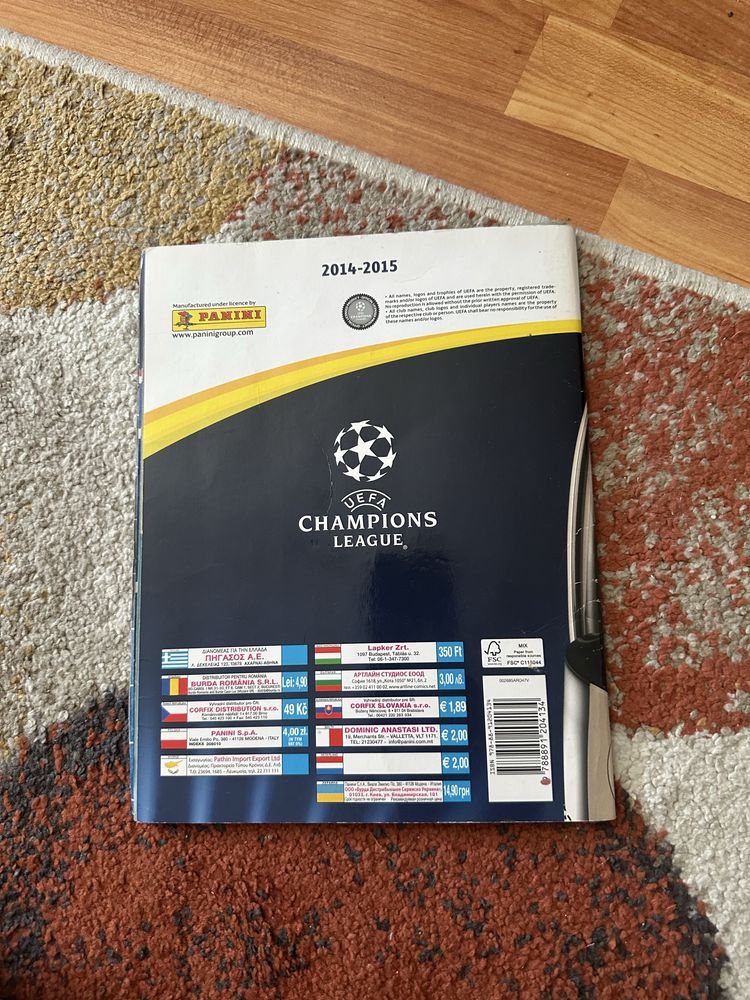 revista stickere fifa 365 panini champions league 14/15
